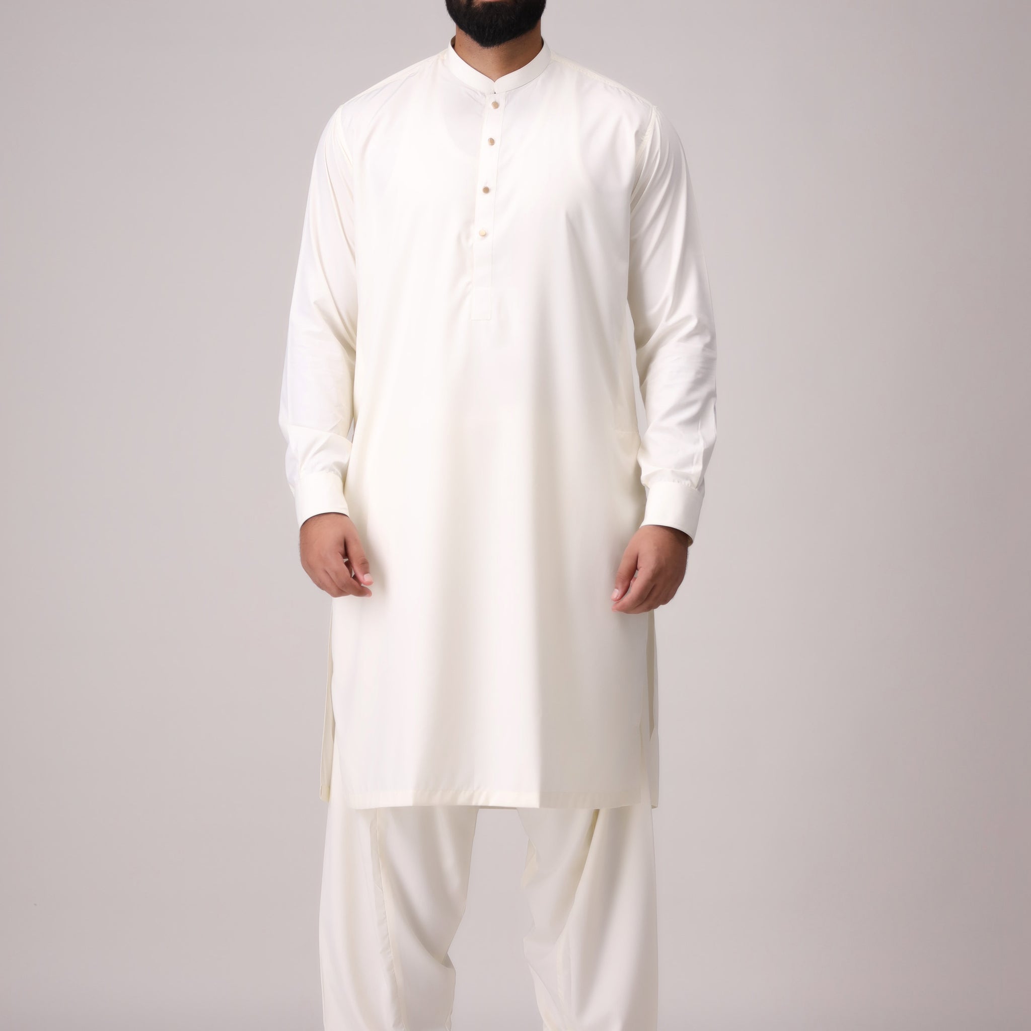 CLASSIC OFF WHITE KAMEEZ SHALWAR