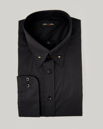 Midnight Pin Collar Statement Shirt