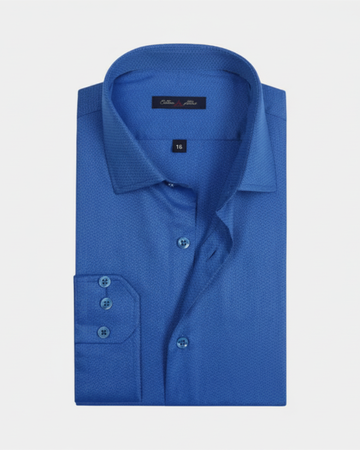 Subtle Waves Blue Shirt