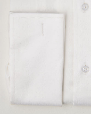 Ivory Herringbone Formal Shirt