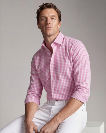 Pink Gingham check Shirt