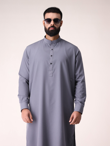 Grey Kameez Shalwar