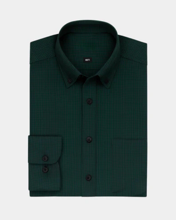 Green Button Down Collar Shirt