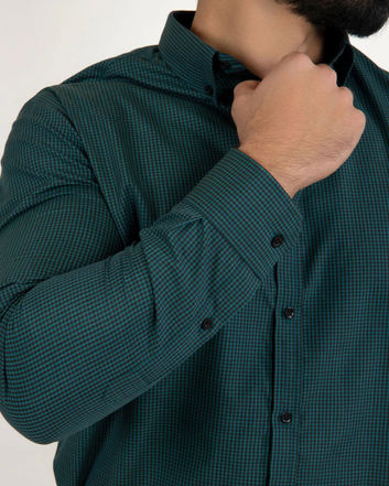 Green Button Down Collar Shirt