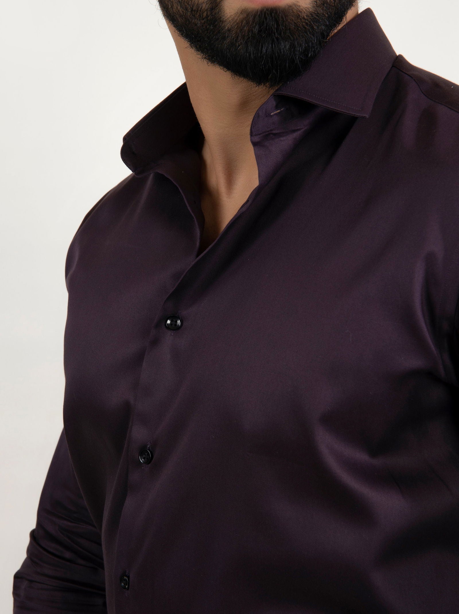 Classic Wine Formal Shirt - Cotton Attire Pakistan