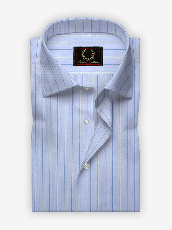 Daylight Chalk Stripe shirt - Cotton Attire Pakistan