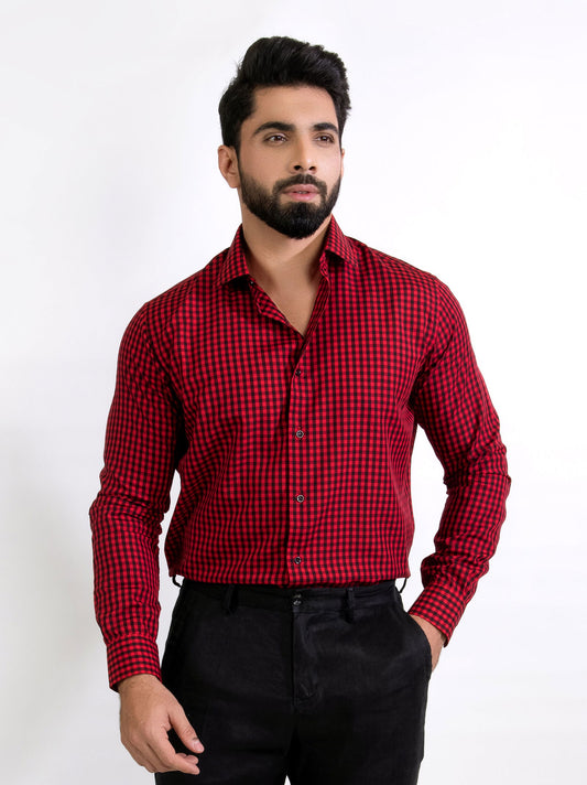 Maroon Semi-Formal Shirt