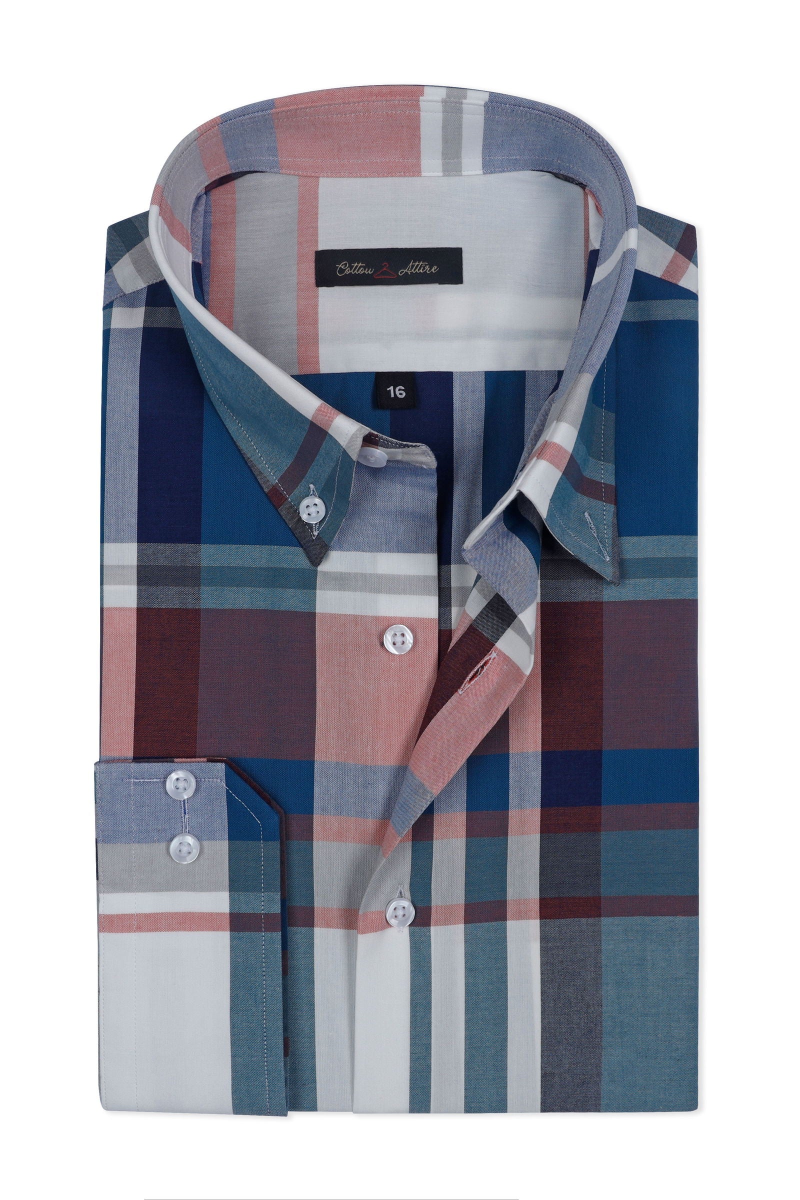 Mosaic Checks Shirt - Cotton Attire Pakistan