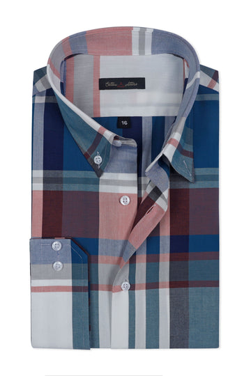 Mosaic Checks Shirt - Cotton Attire Pakistan