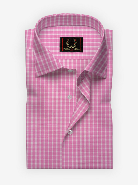 Pink Gingham check Shirt