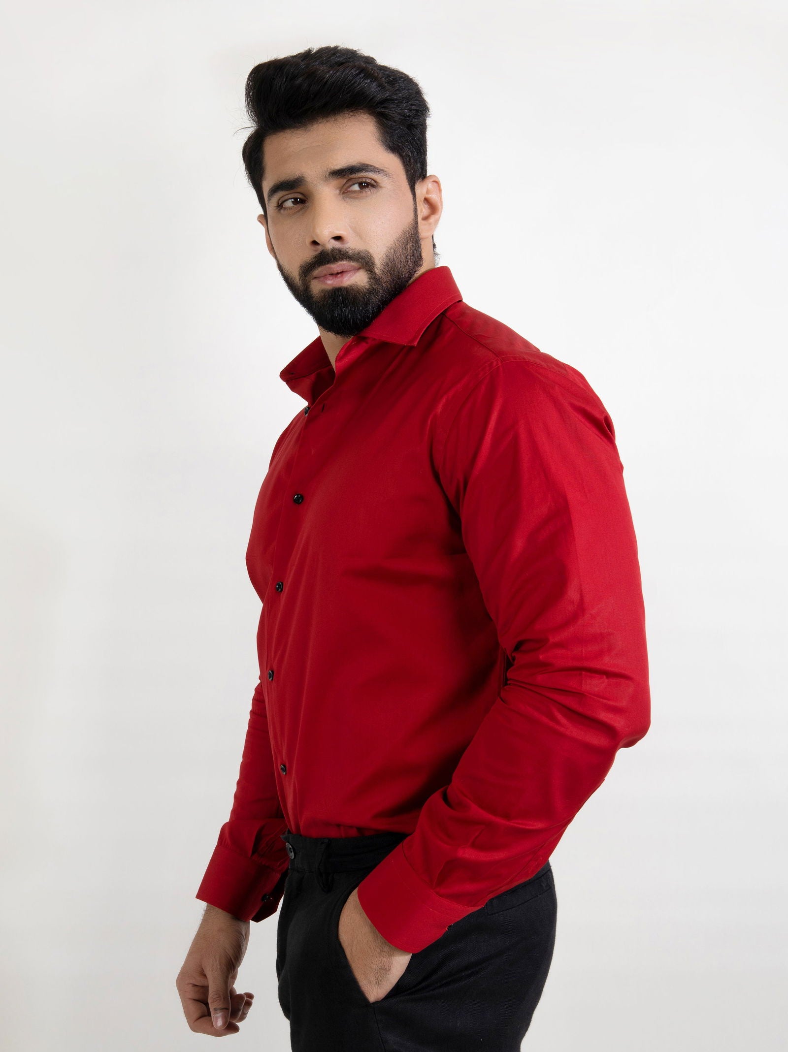 Red Formal Shirt - Main Image