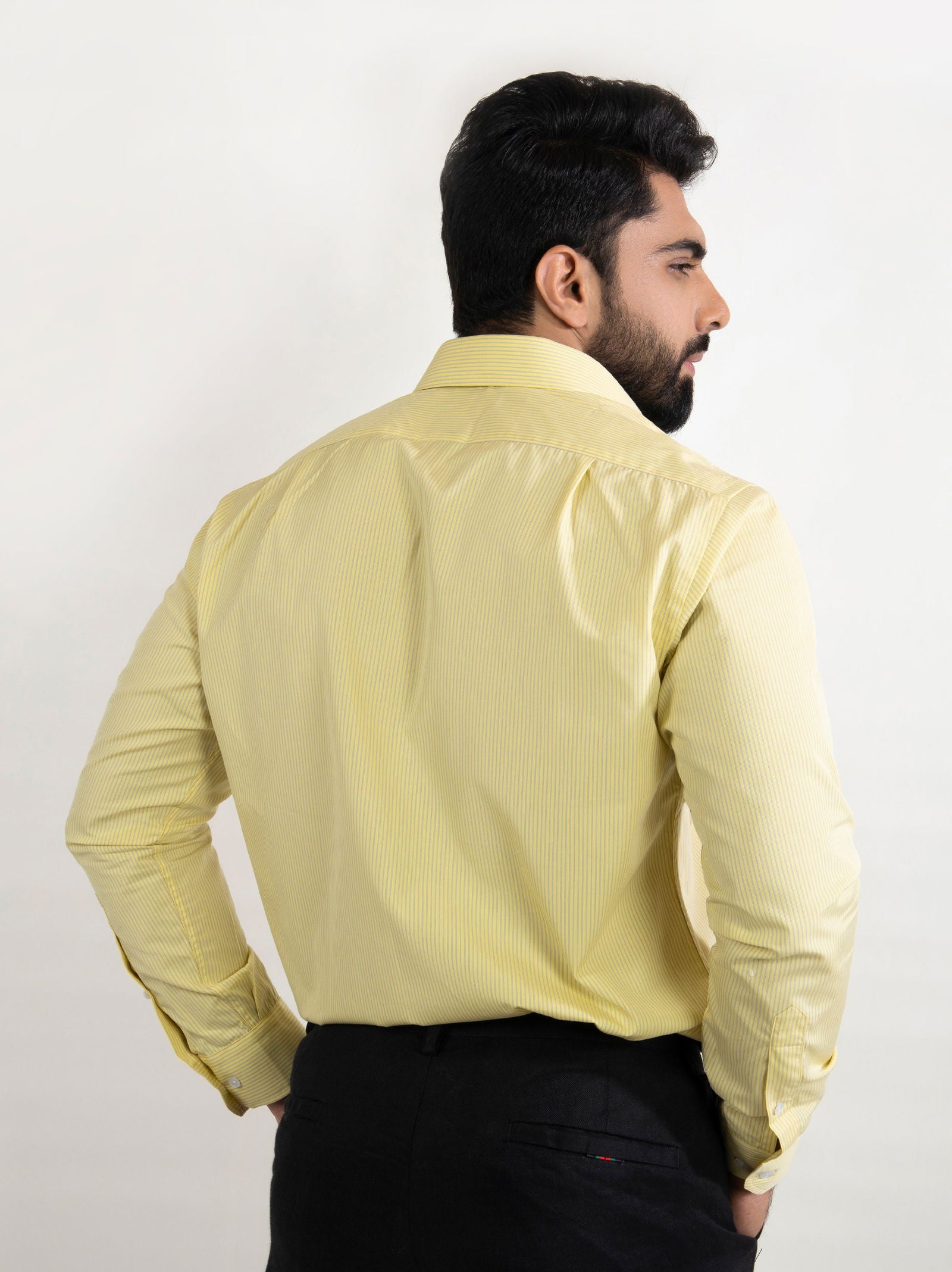 Sunshine Stripe Formal Shirt - Cotton Attire Pakistan