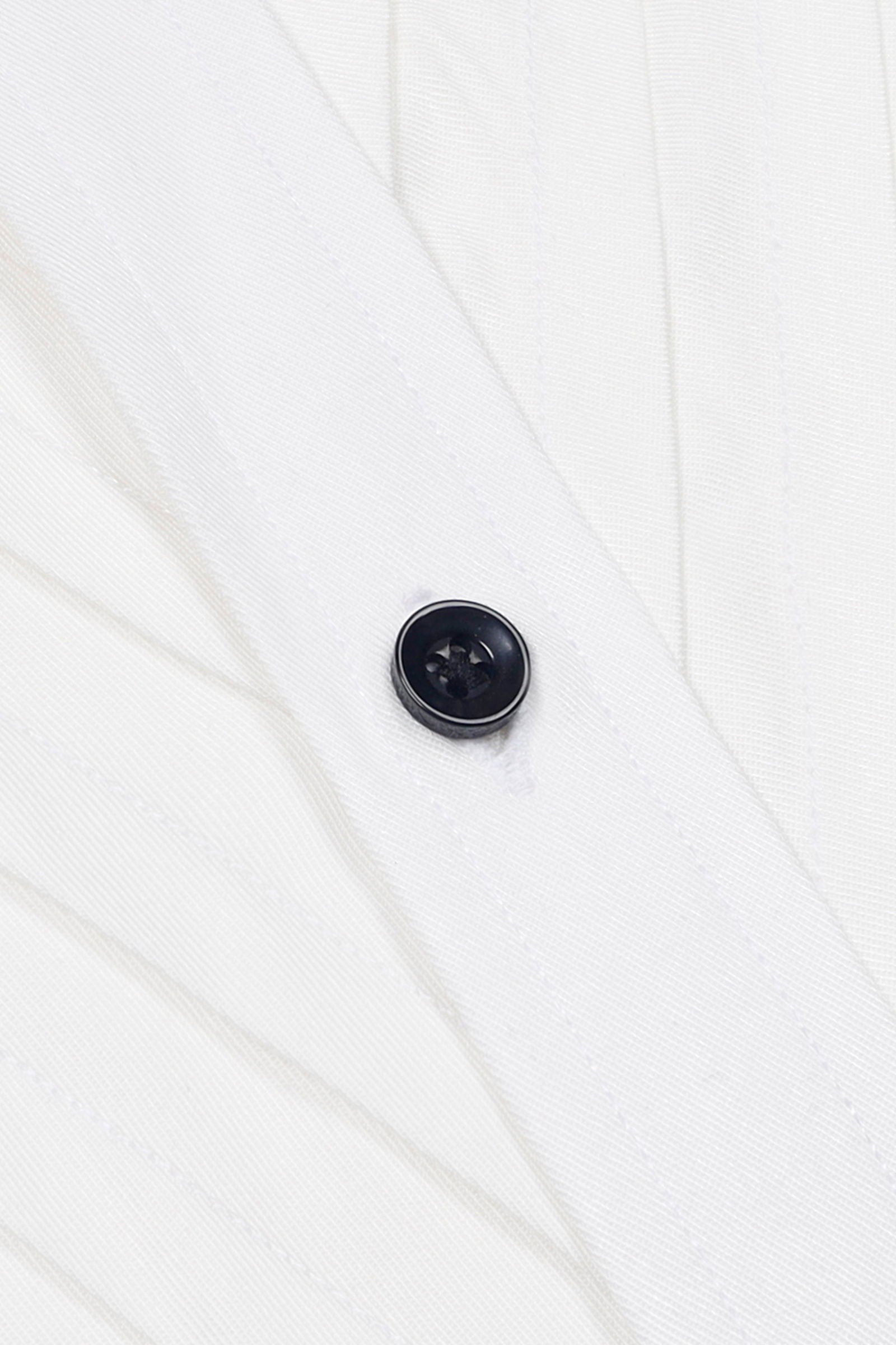 V-Shaped Collar Tuxedo Shirt - Cotton Attire Pakistan