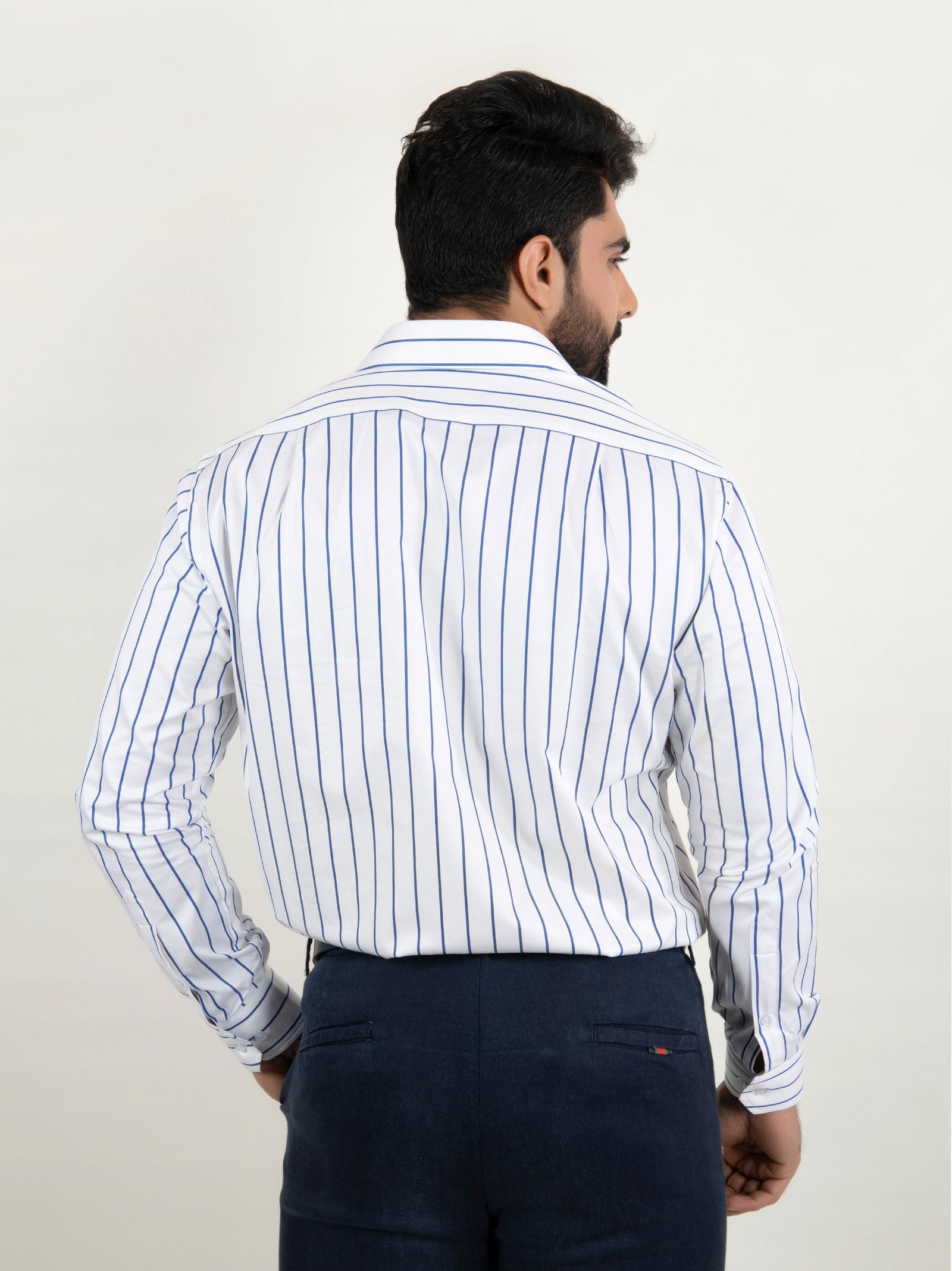 White Lining Shirt - Cotton Attire Pakistan