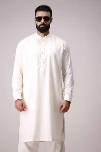 CLASSIC OFF WHITE KAMEEZ SHALWAR