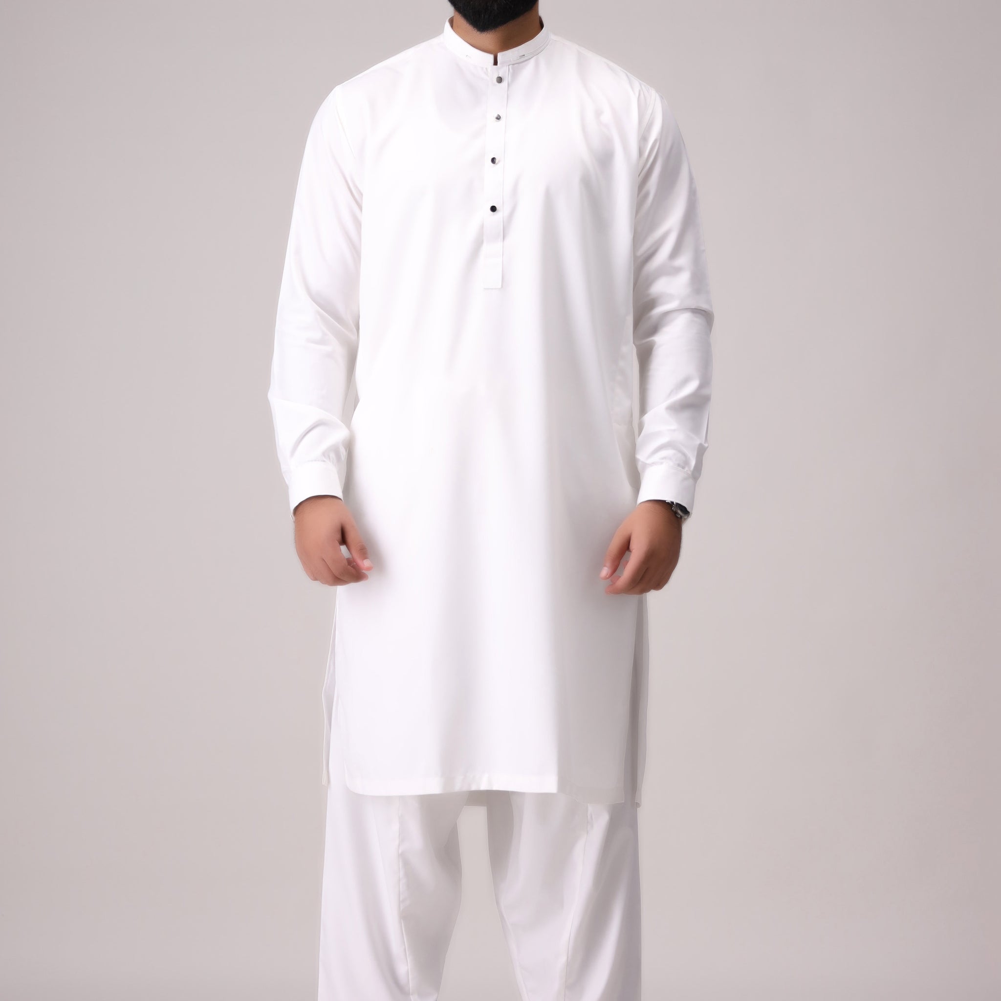 ROYAL WHITE KAMEEZ SHALWAR